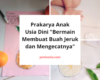 Prakarya-Anak-Usia-Dini-"Bermain-Membuat-Buah-Jeruk-dan-Mengecatnya" Kegiatan anak usia dini 2  tahun ke atas