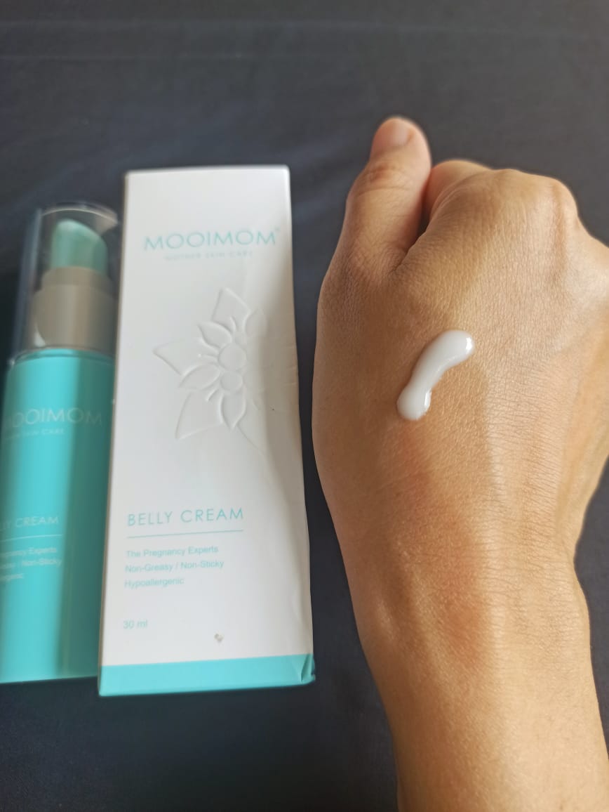 Review Belly Cream MOOIMOM untuk Mencegah dan Mengatasi Perut Gatal saat Hamil Strech mark
