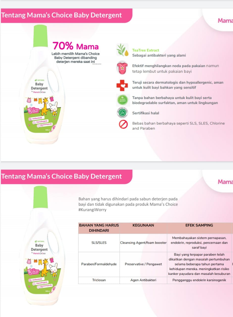 Review Detergen Bayi dari Mama's Choice kandungan yang aman untuk bayi