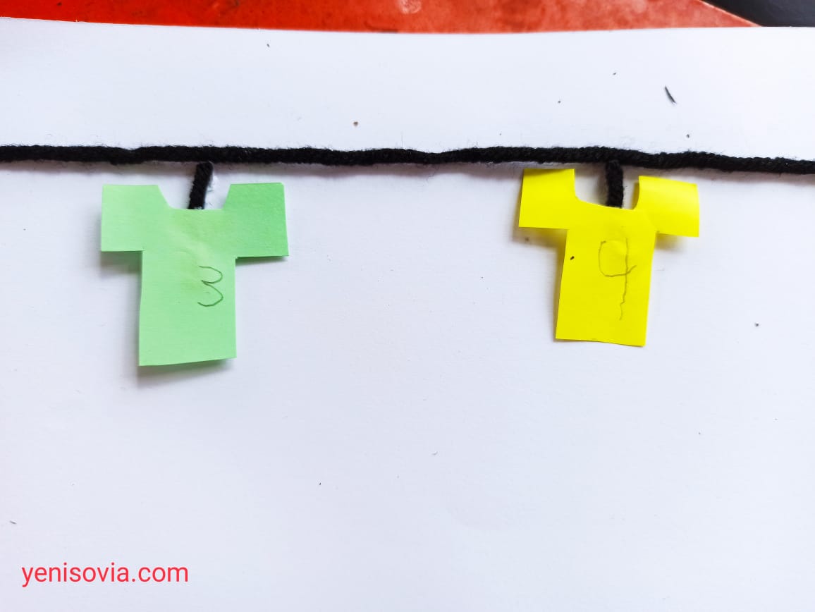 Kegiatan Mengenalkan Angka pada Anak dengan Membuat Jemuran Baju DIY mengenalkan angka untuk anak usia dini
