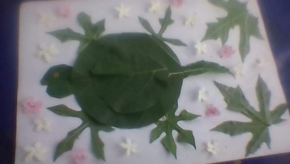 kegiatan anak usia dini dari daun
