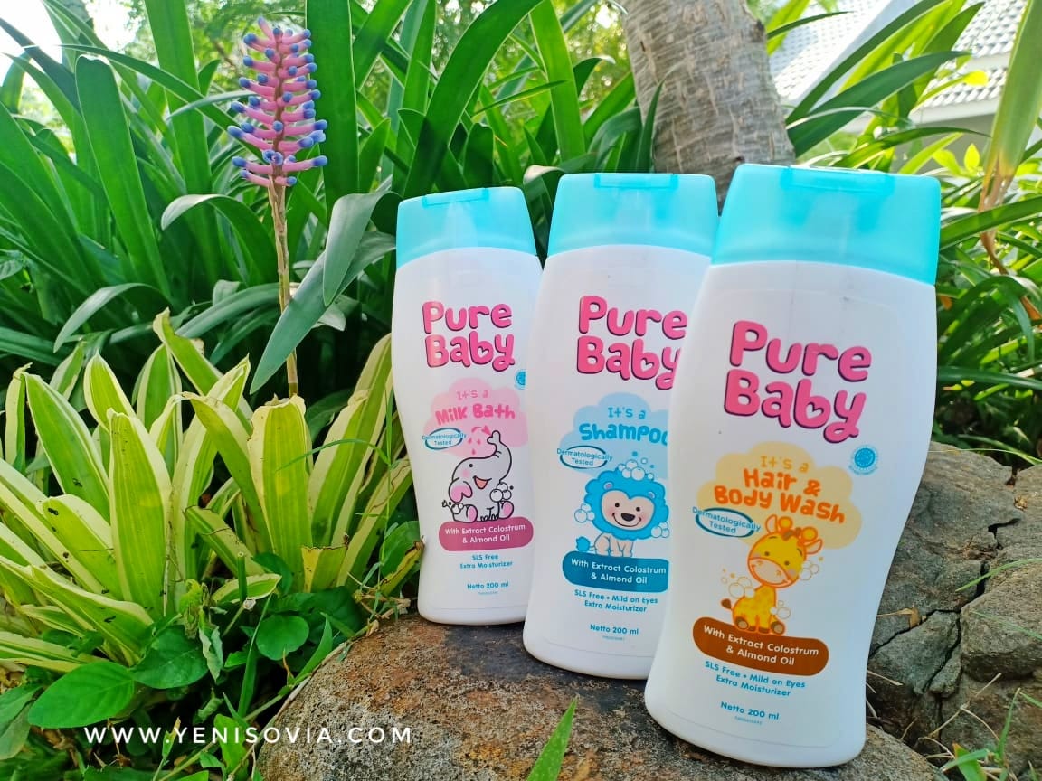 Review-Sabun-Mandi-dan-Shampo-Pure-Baby.-Bisakah-untuk-Kulit-Sensitif? pure baby