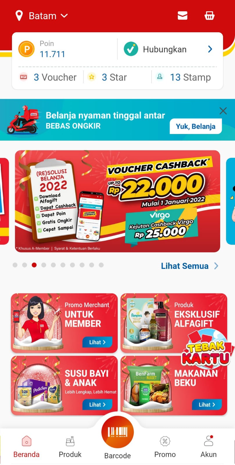 Alfagift aplikasi belanja online alfamart