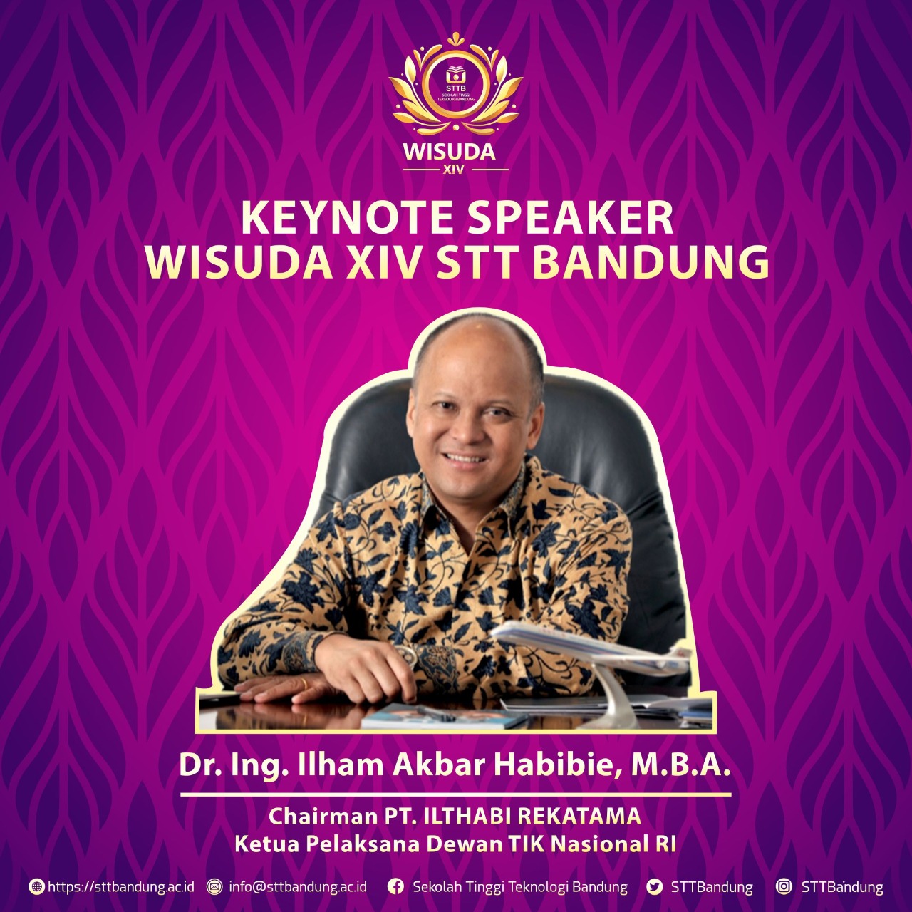 Wisuda-Sekolah-Tinggi-Teknologi-Bandung-2020 anak Bj. Habibie