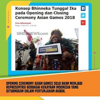 ayah Bunda, yuk manfaatkan momen asian games ini untuk pendidikan anak kita pesta olahraga asia