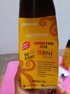Caraku-Berdamai-dengan-Inner-Childku soes crispy, the best produk UKM award kaltim 2019
